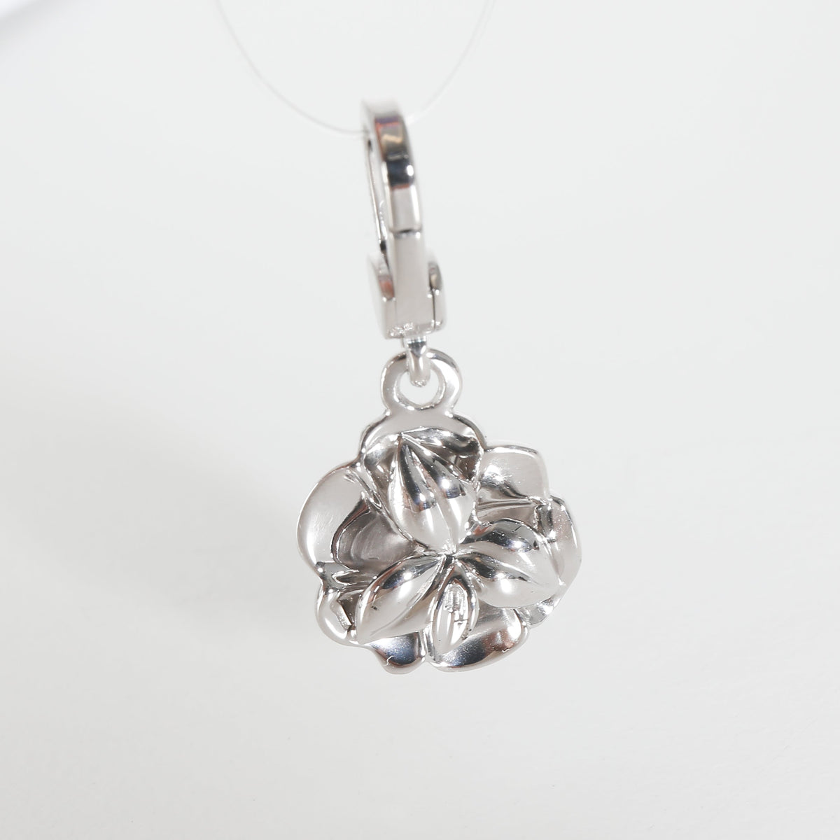 Top Quality Chanel Camelia Charms in 18k White Gold