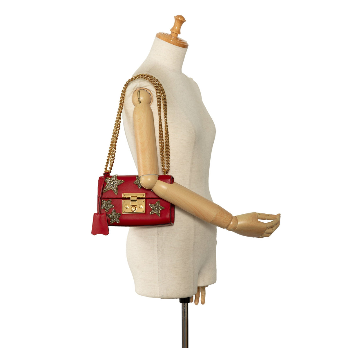 GUCCI Padlock Crystal Embellished Crossbody Bag