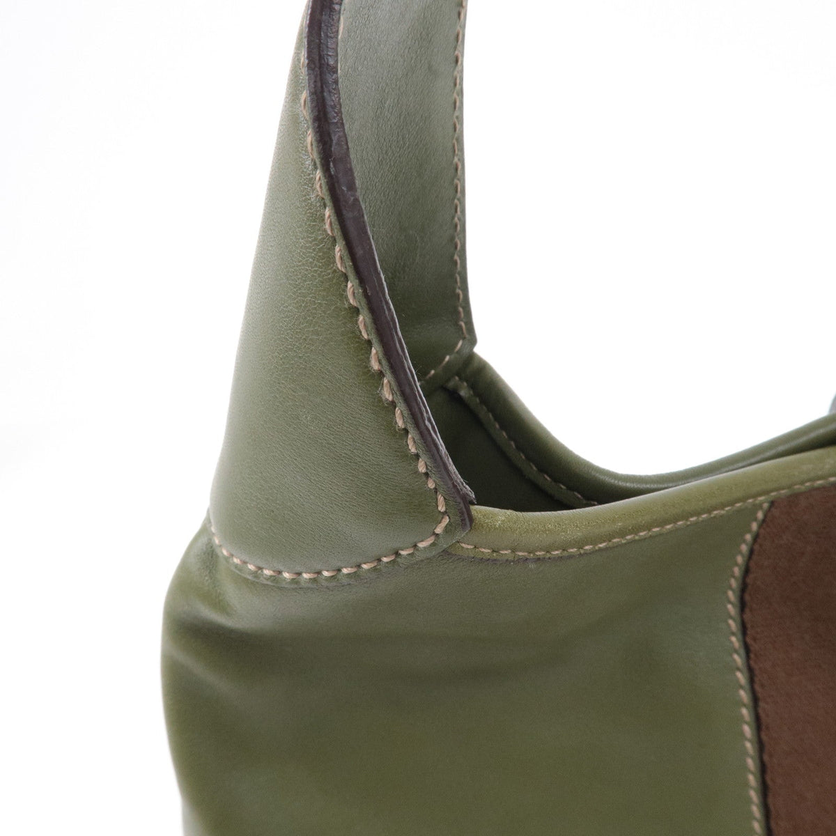 GUCCI Sherry Leather Shoulder Bag Hand Bag Green 153029