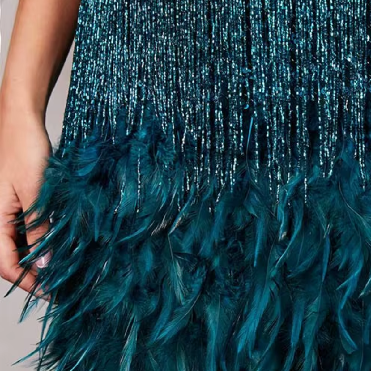 Jane | Feather Mini Dress