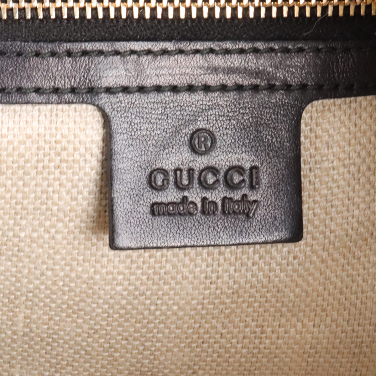 Gucci Black Leather Tote With Tassel.