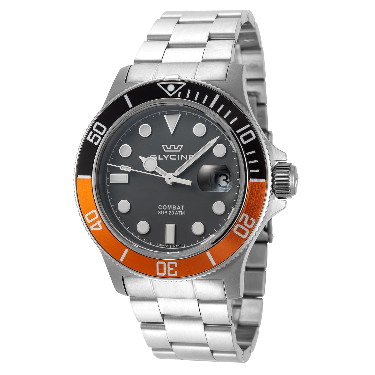 Glycine Men's Combat Sub 42mm Quartz Watch