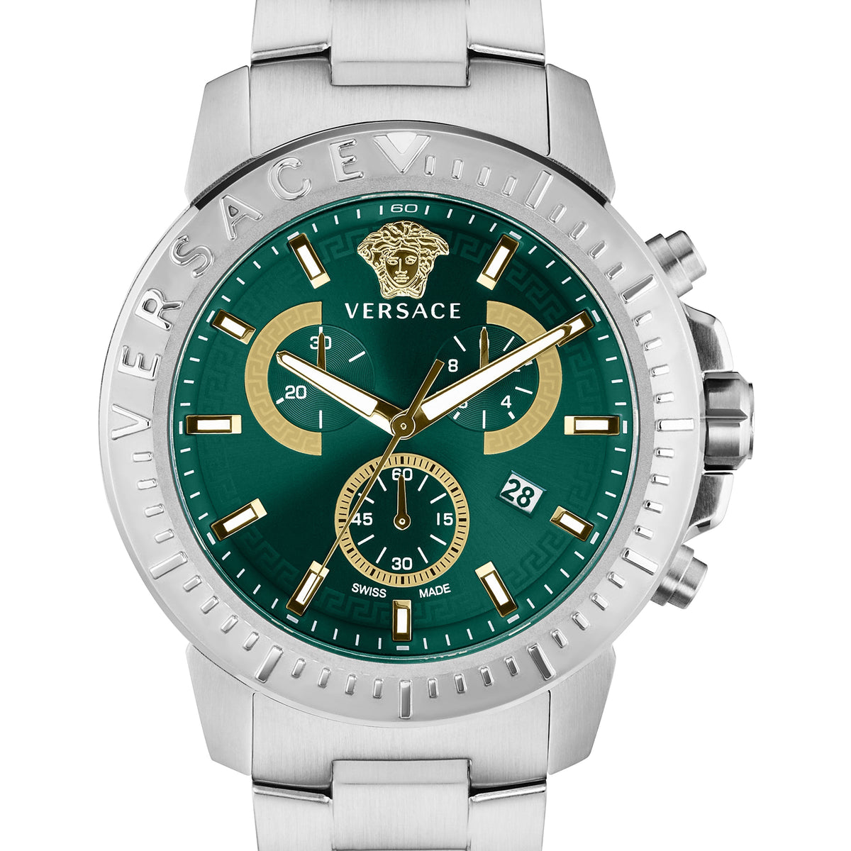 Versace Men's VE2E00821 New Chrono 45mm Quartz Watch