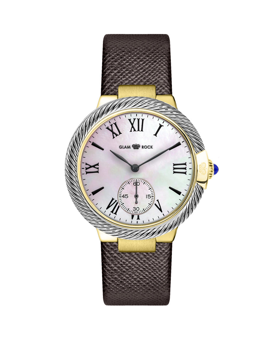 Glam Rock Women's Twisted 40mm Quartz Watch