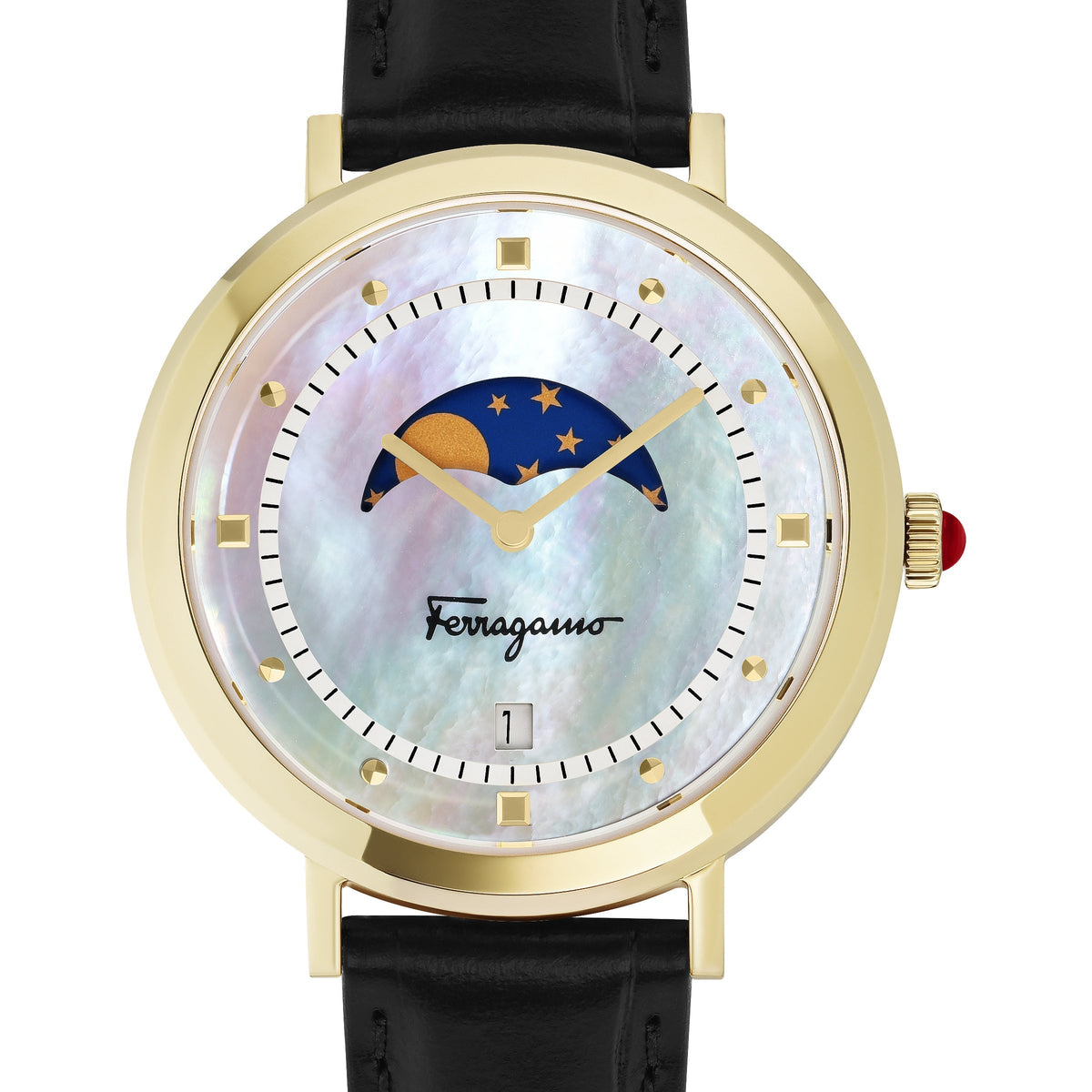 Ferragamo Women's SFUH00821 Logomania Moon Phase 36mm Quartz Watch