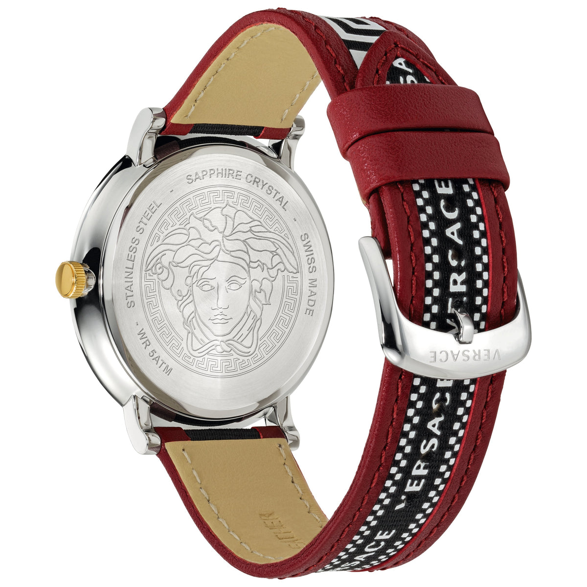 Versace Men's Versace V-Circle 42mm Quartz Watch VEBQ01319