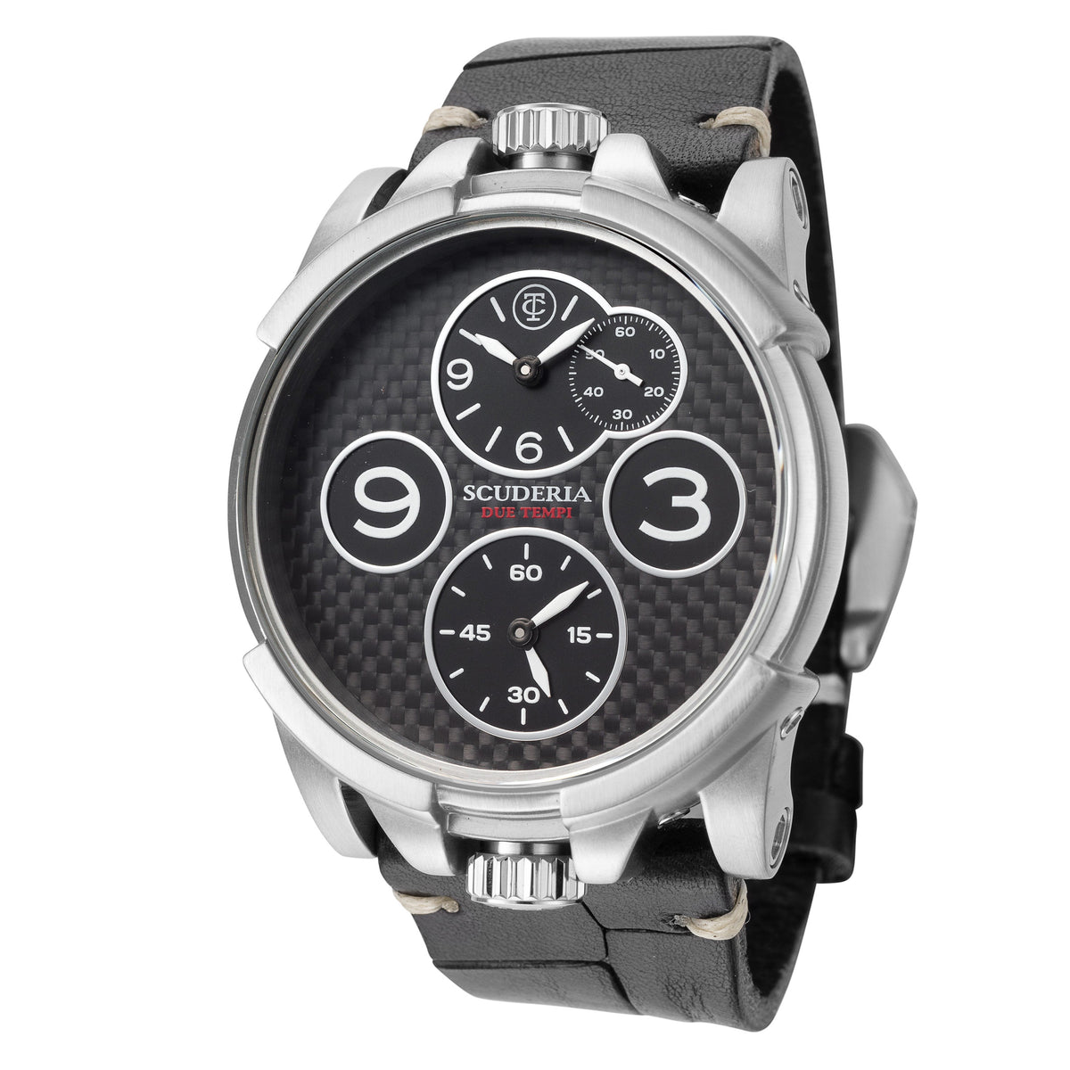 CT Scuderia Men's Due Tempi 44mm Quartz Dual Time Watch