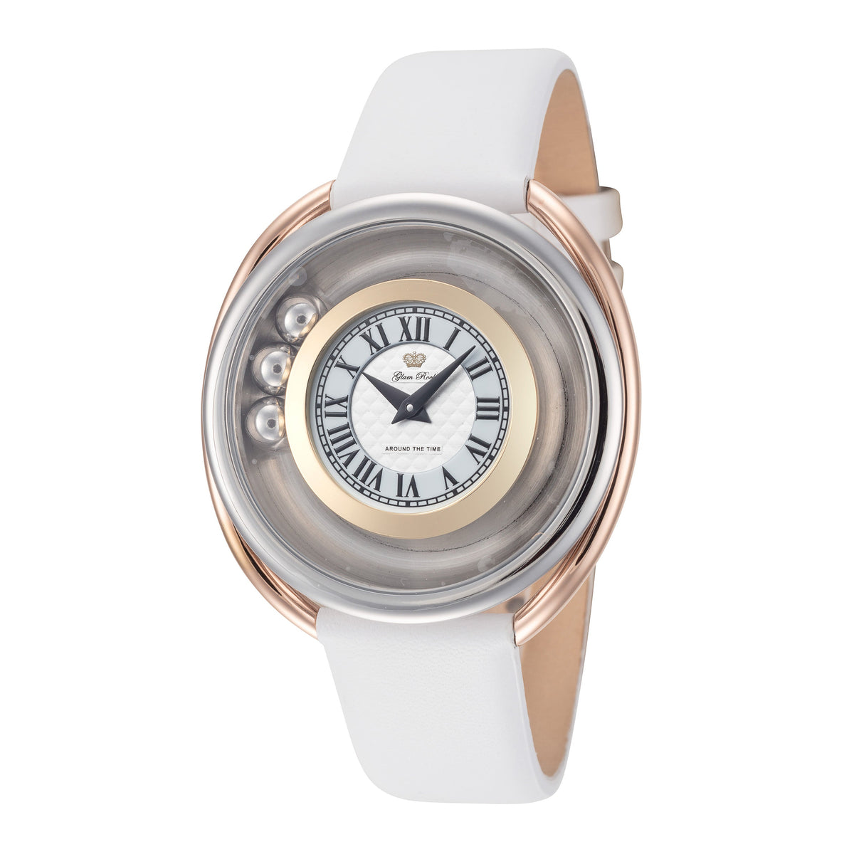 Glam Rock Women's Around The Time 40mm Quartz Watch