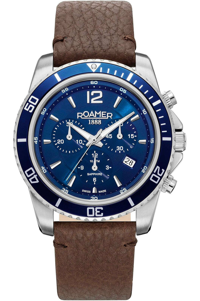 Roamer Men's Nautic Chrono 100 43mm Quartz Watch