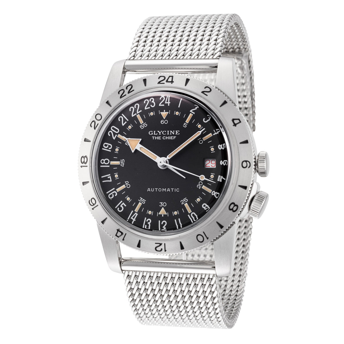 Glycine Men's GL0468 Airman Vintage The Chief 40mm Automatic Watch