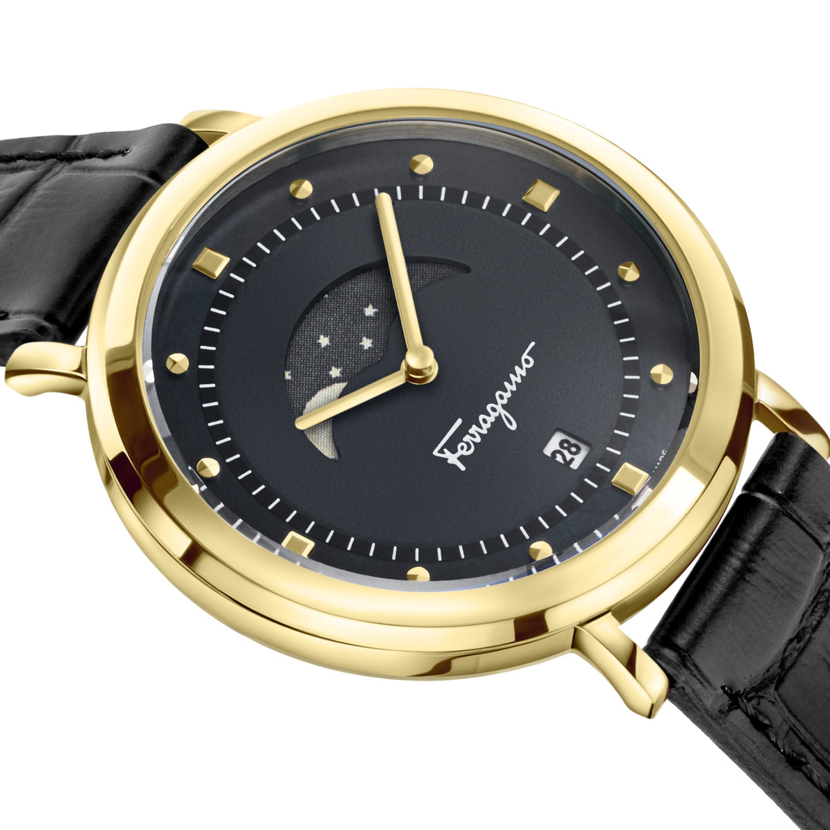 Ferragamo Women's SFUH00221 Logomania Moon Phase 36mm Quartz Watch