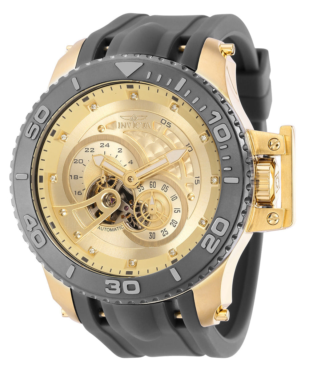 Invicta Men's 50mm Gold Dial Automatic Watch