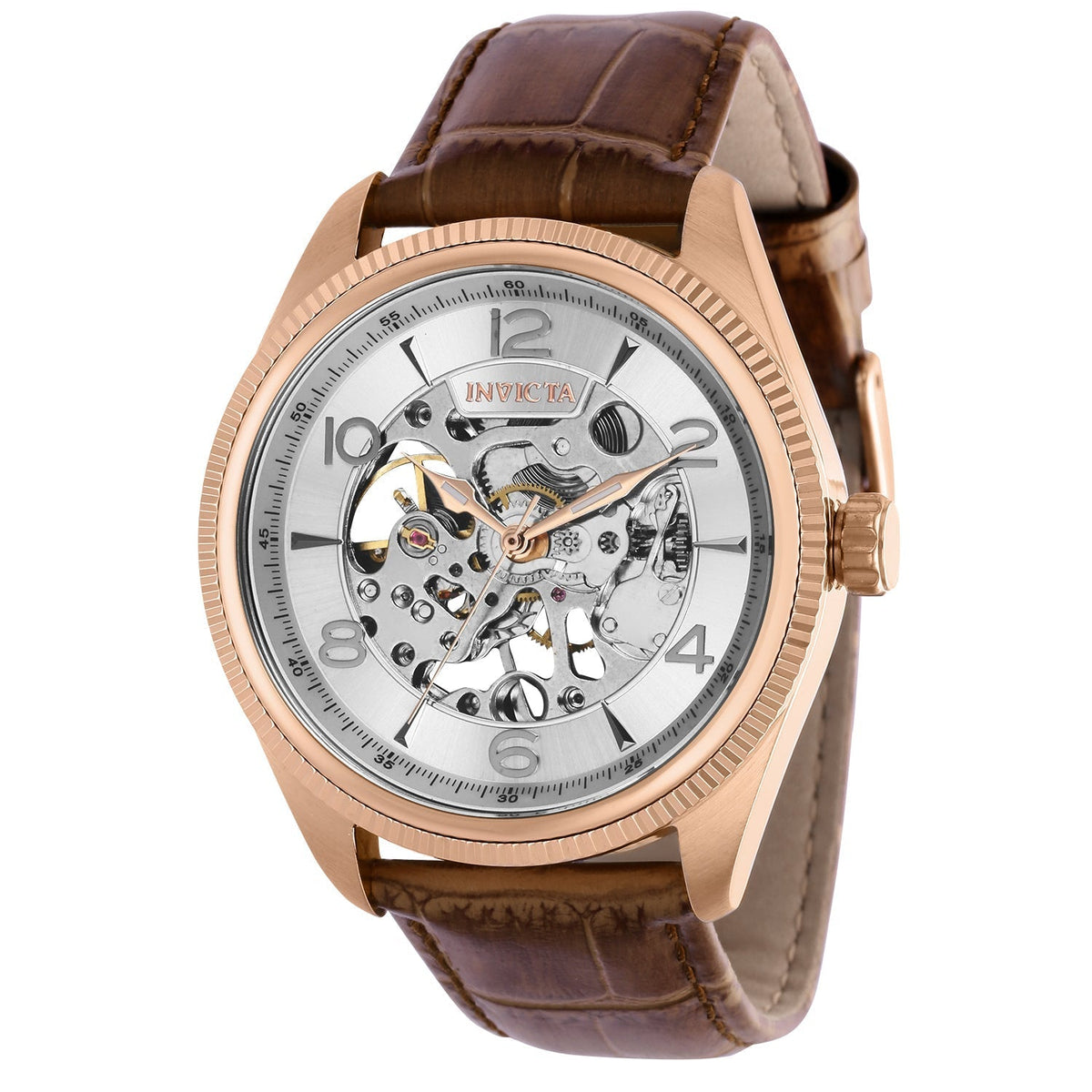 Invicta Men's 43mm Silver Dial Manual-Wind Watch