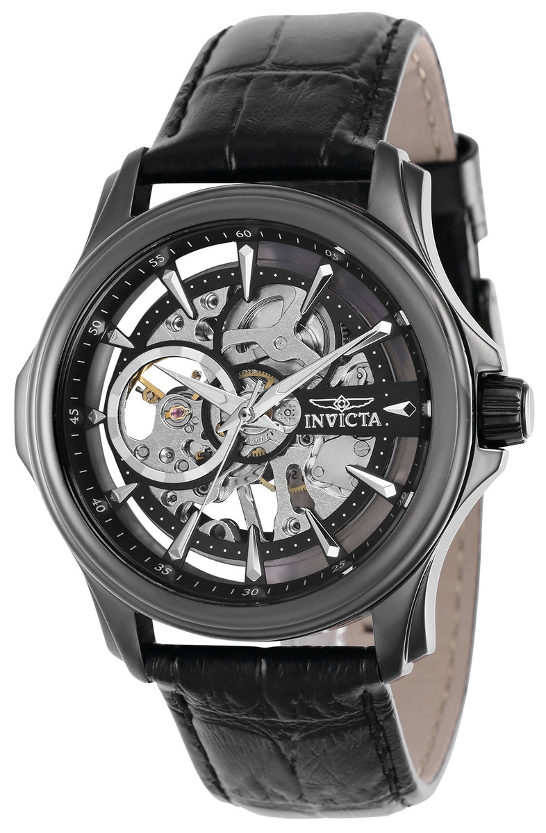 Invicta Men's 42mm Black Dial Manual-Wind Watch
