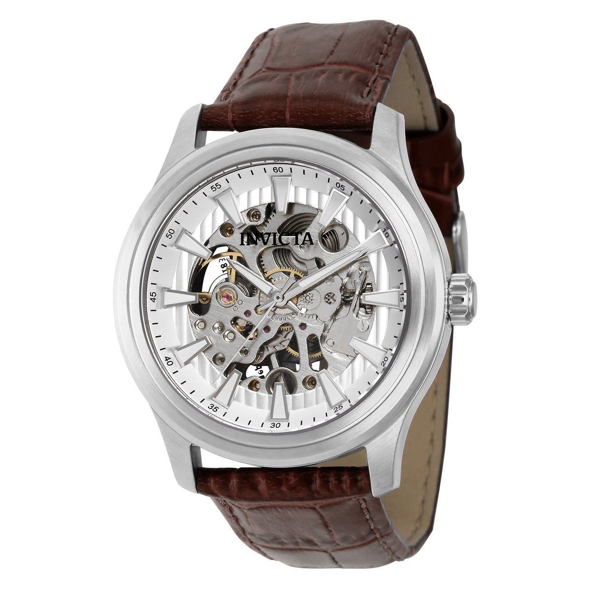 Invicta Men's 42mm Silver Dial Manual-Wind Watch