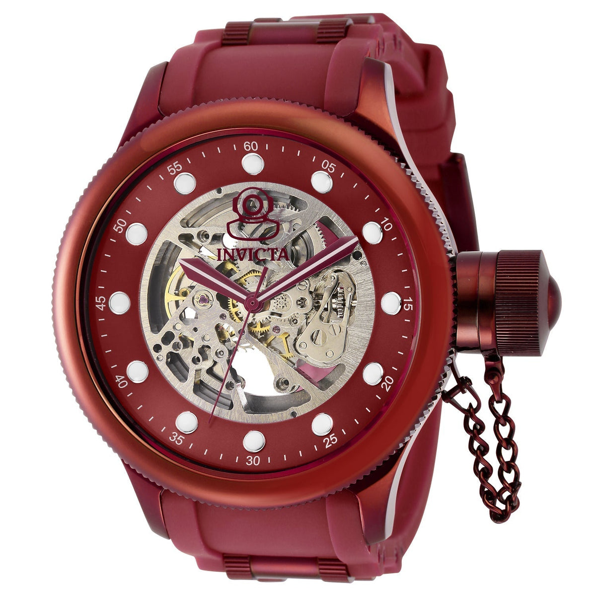 Invicta Men's 51.5mm Red Dial Automatic Watch