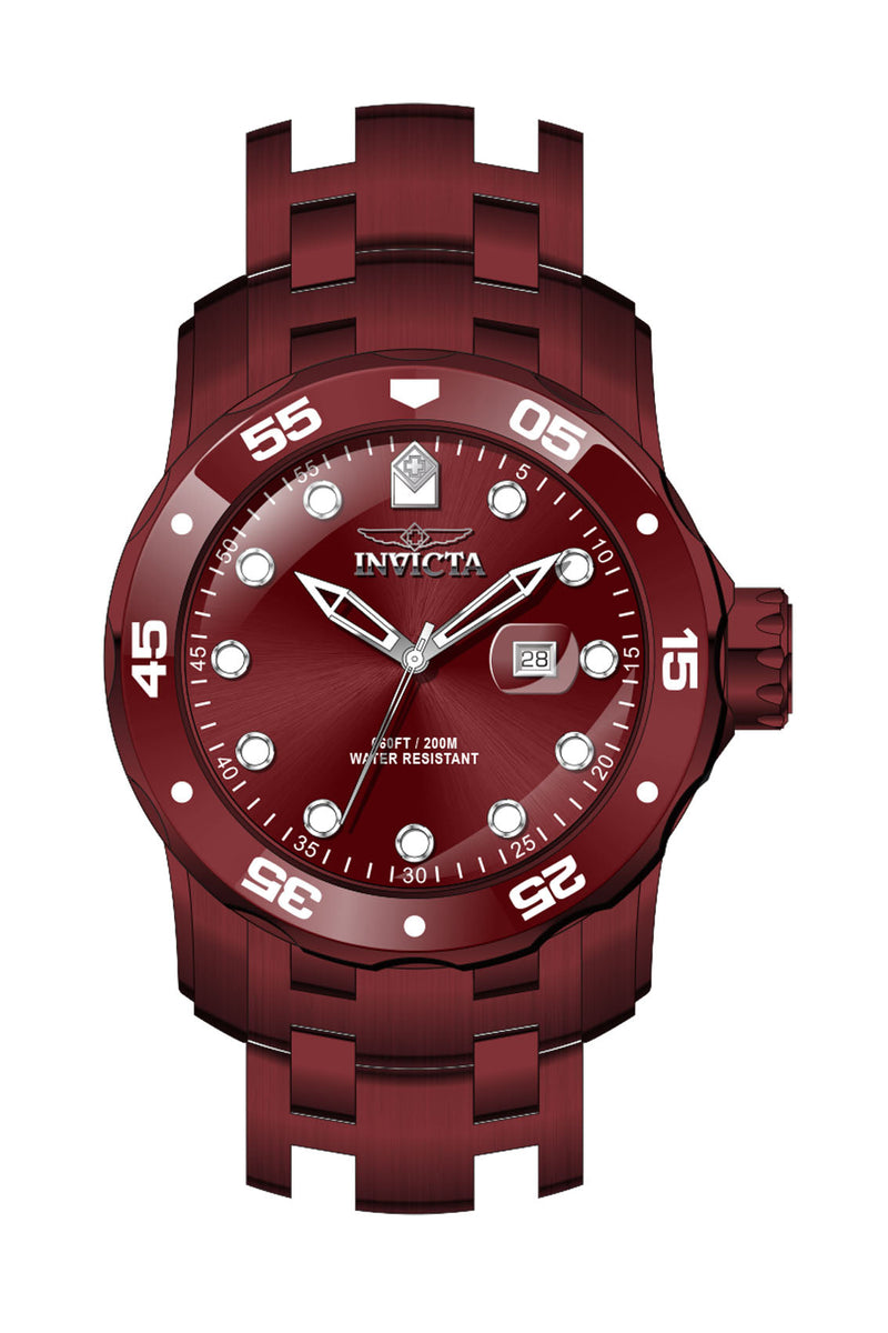 Invicta Men's 48mm Red Dial Quartz Watch