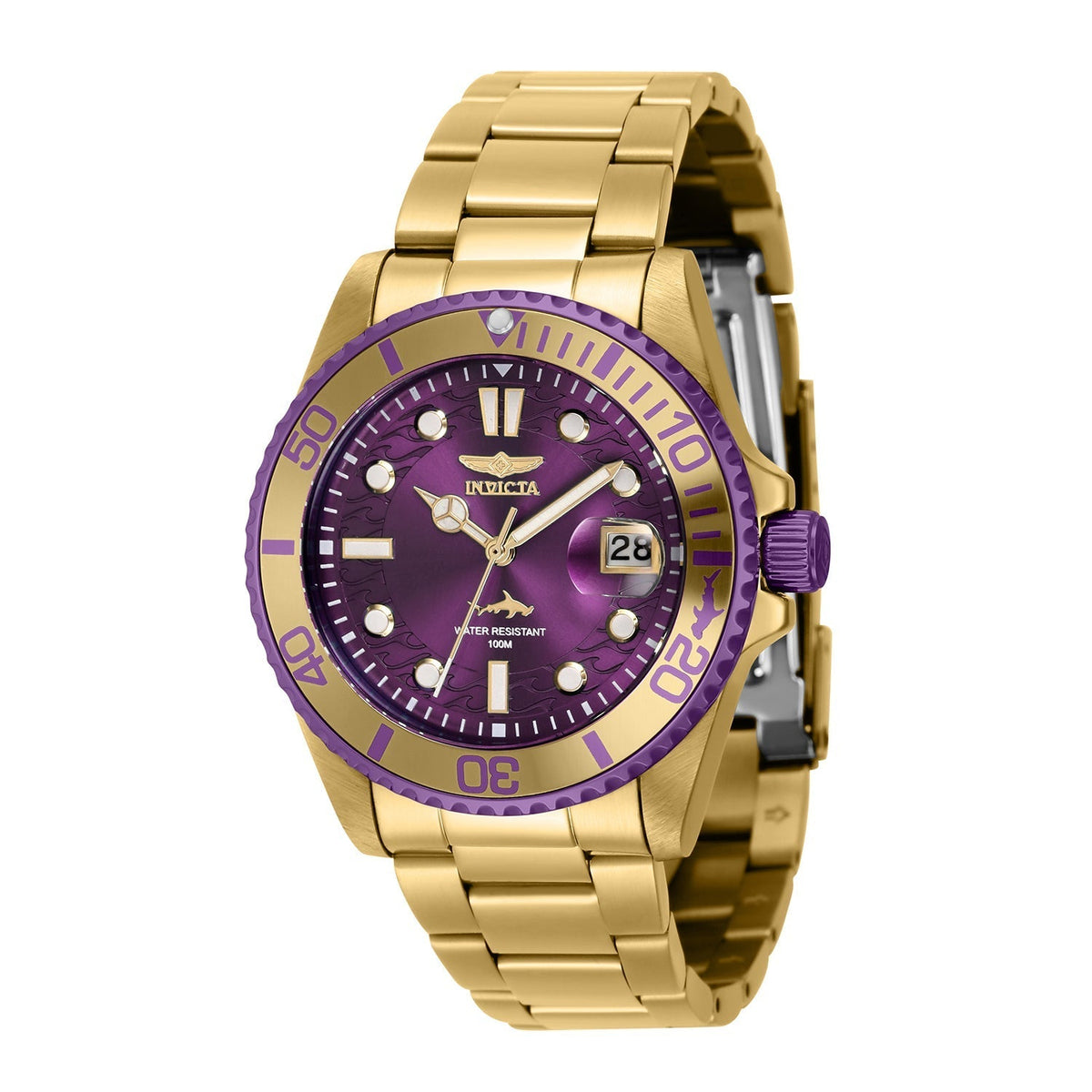 Invicta Women's 38mm Purple Dial Quartz Watch