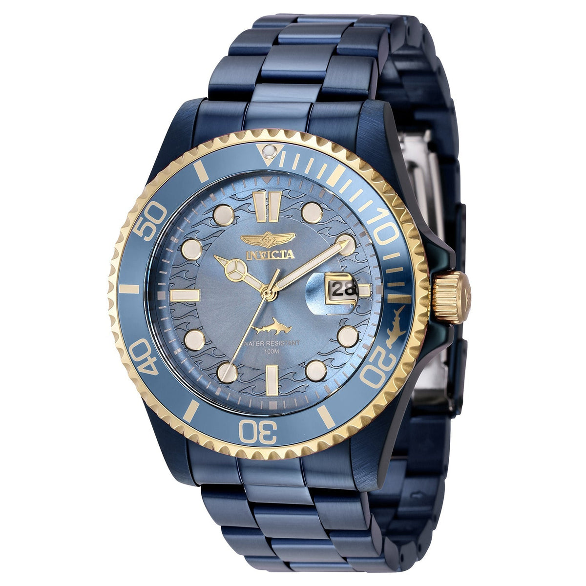 Invicta Men's 43mm Blue Dial Quartz Watch