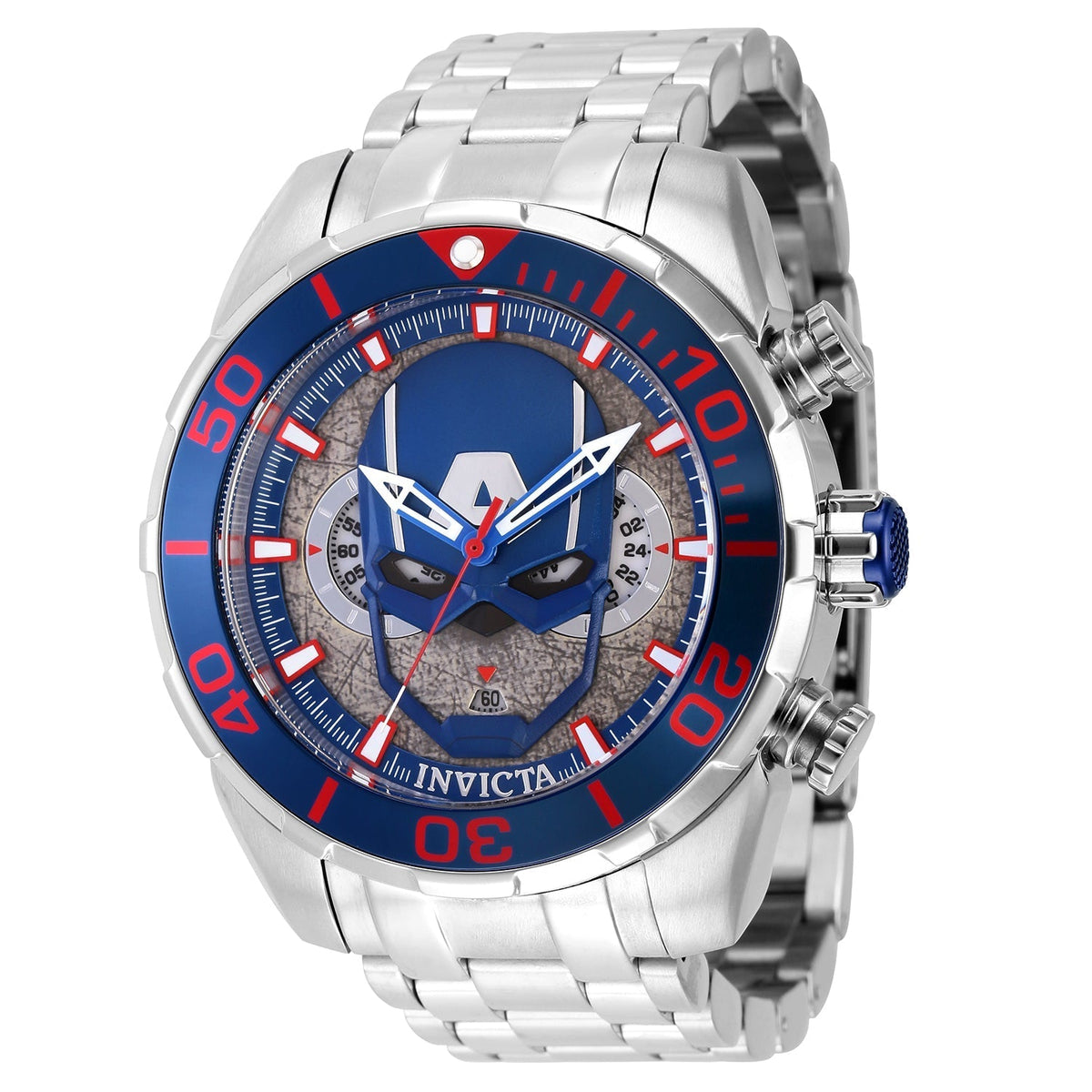 Invicta Men's 50mm Blue Dial Quartz Watch