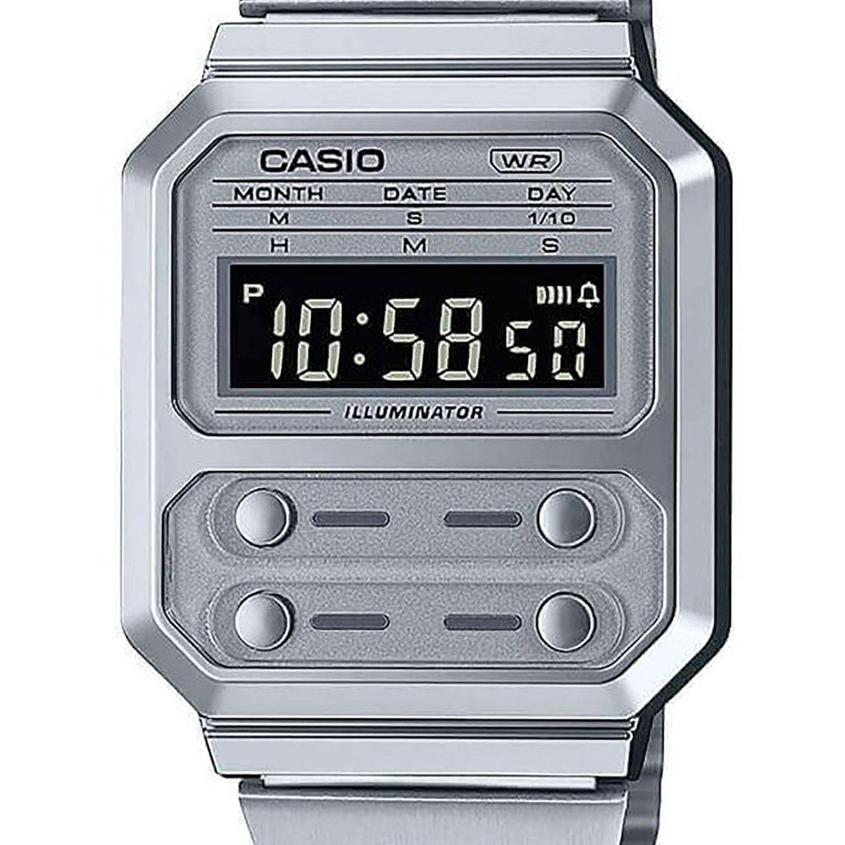 Casio Retro Vintage Unisex A100WE-7BEF 33mm Quartz Watch