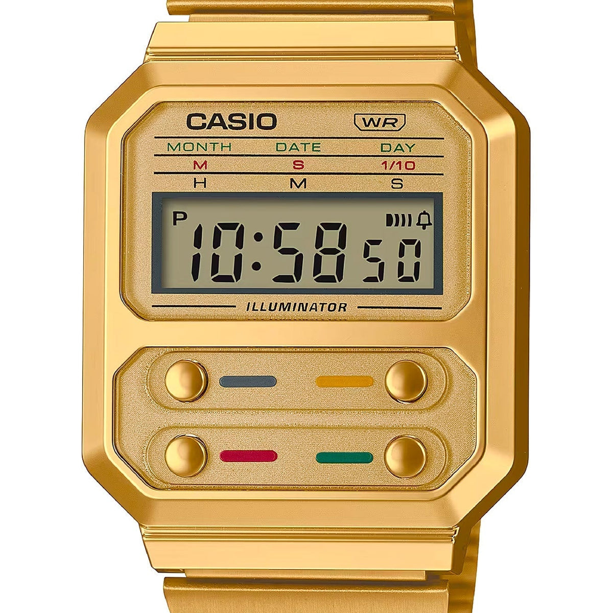 Casio Retro Vintage Unisex A100WEG-9AEF 33mm Quartz Watch