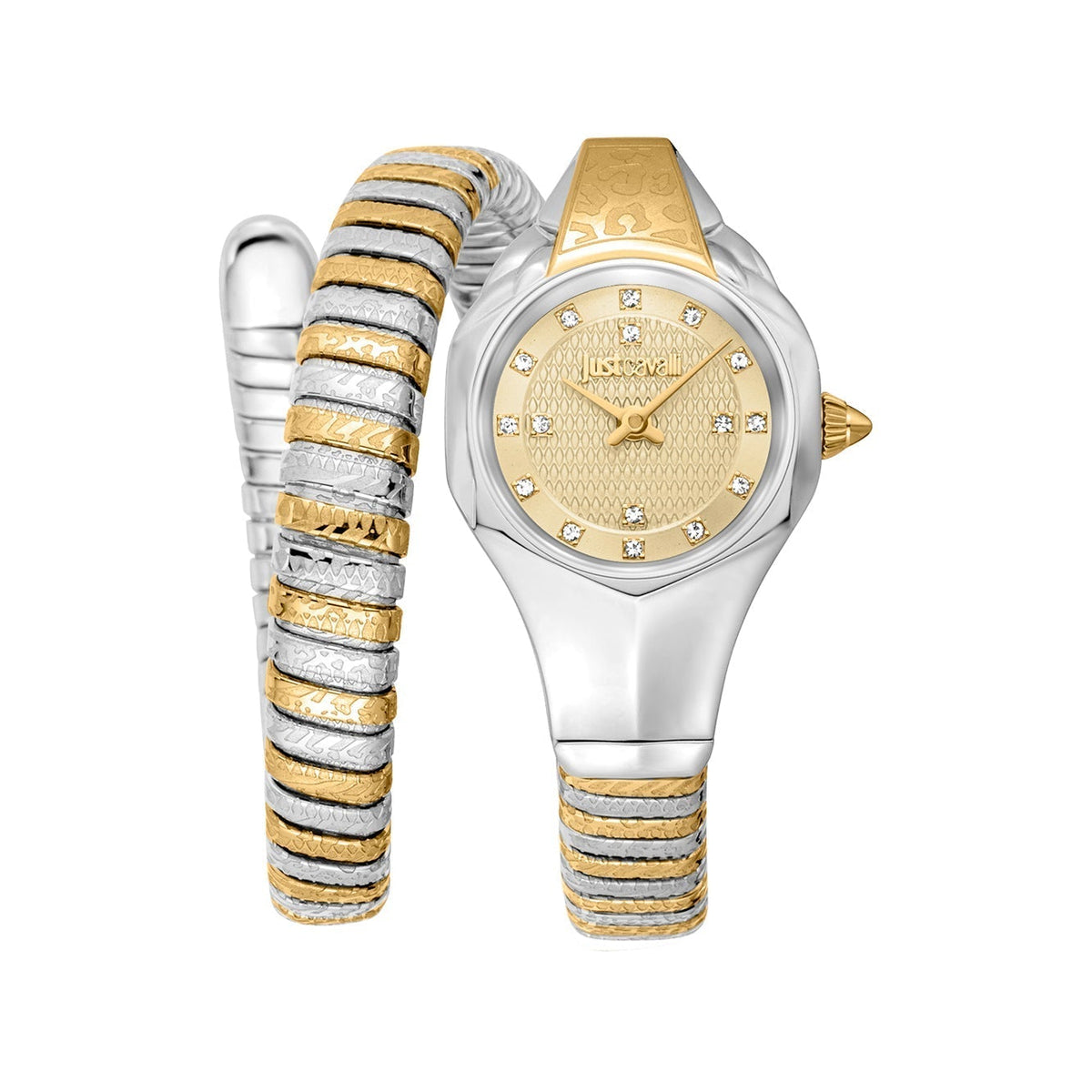 Just Cavalli Women's JC1L270M0055 Signature Snake Amalfi 22mm Quartz Watch