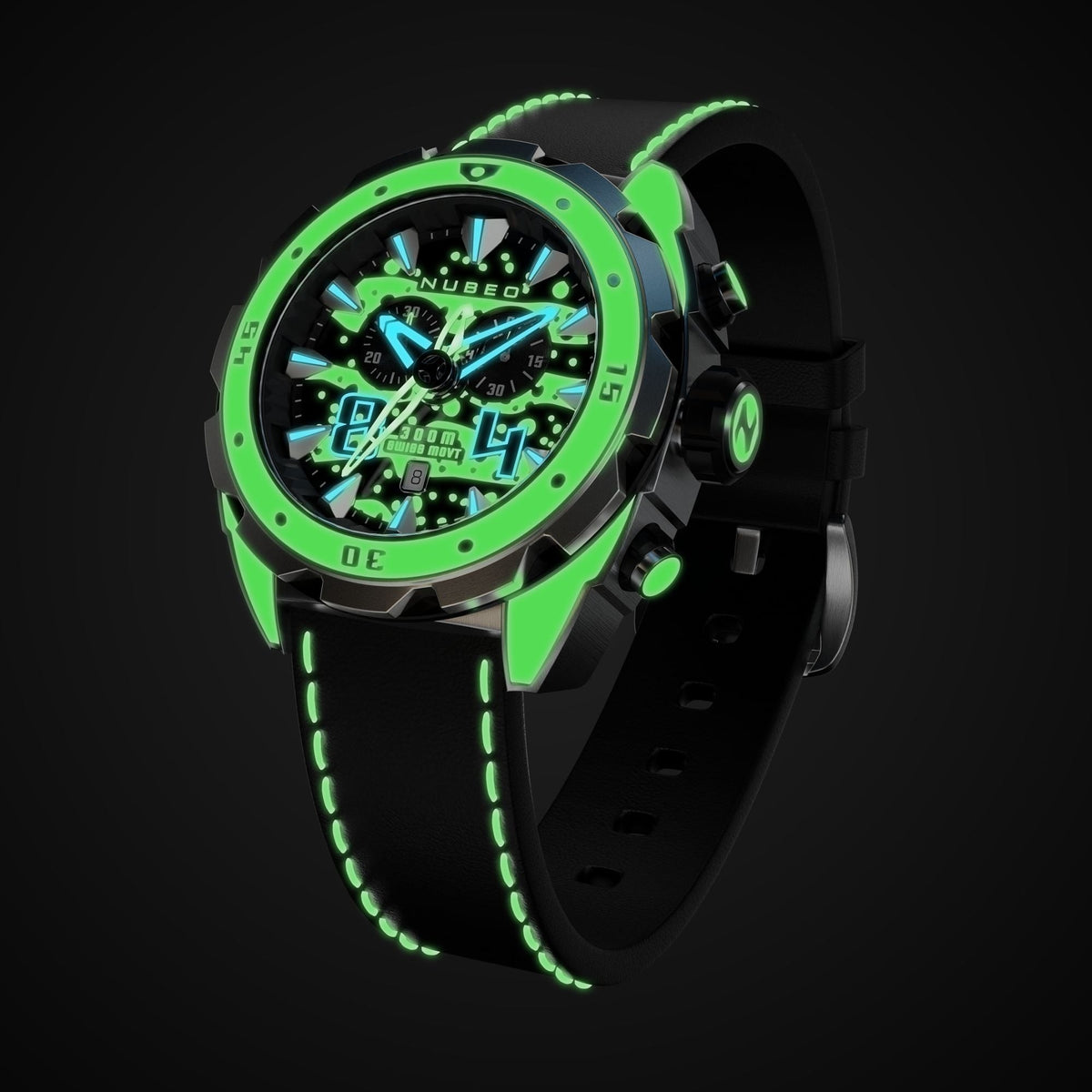 Nubeo Men NB-6057-55 Swell 49mm Quartz Limited Edition Watch