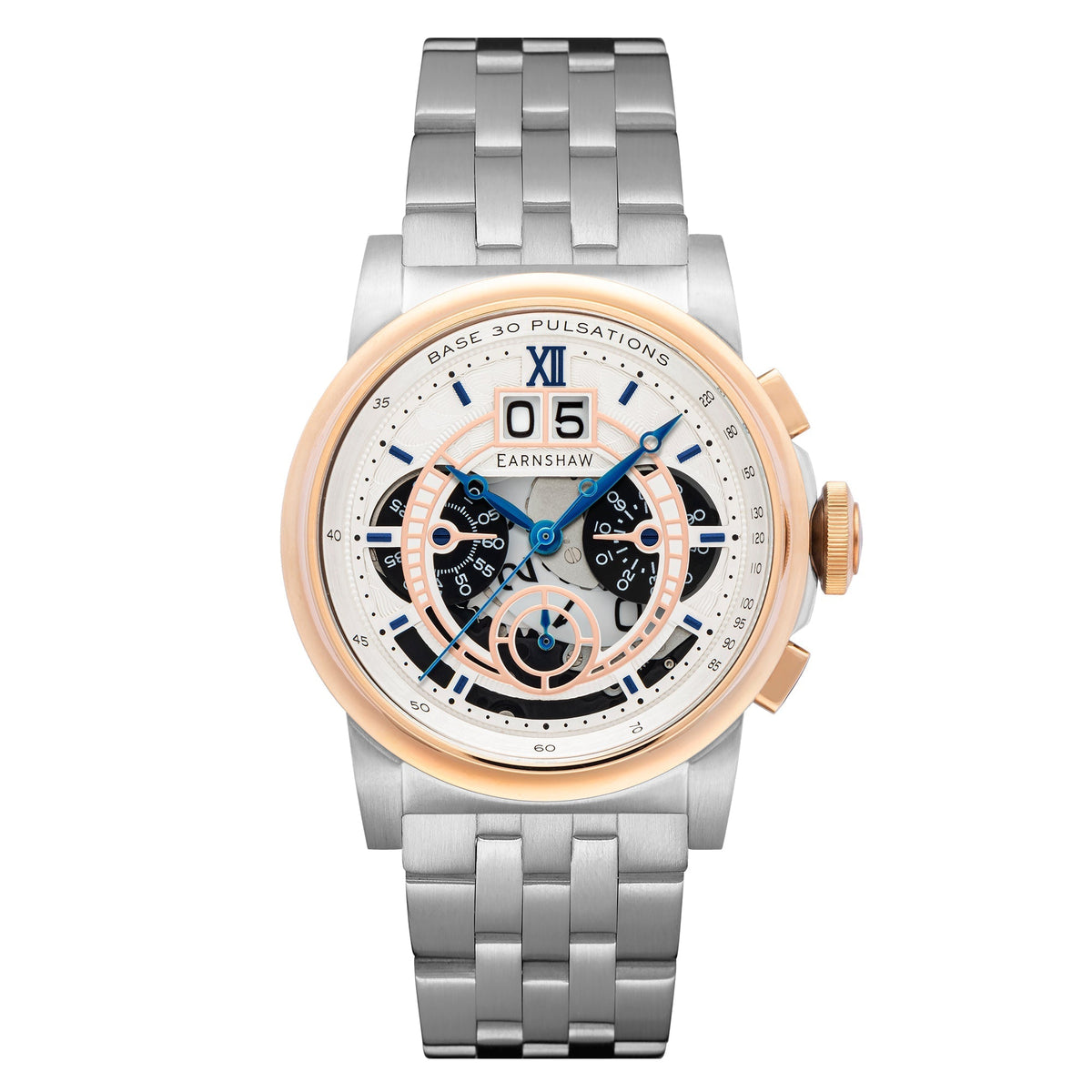 Thomas Earnshaw Men's ES-8267-55 Hansom 44mm Quartz Watch