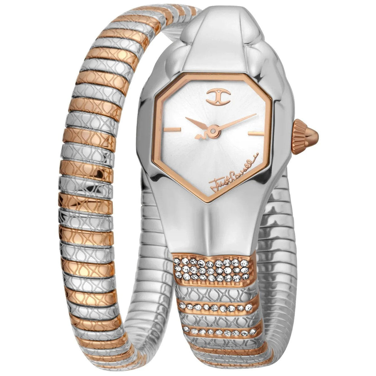 Just Cavalli Women's JC1L113M0055 Signature Snake Just Glam EVO 1 22mm Watch