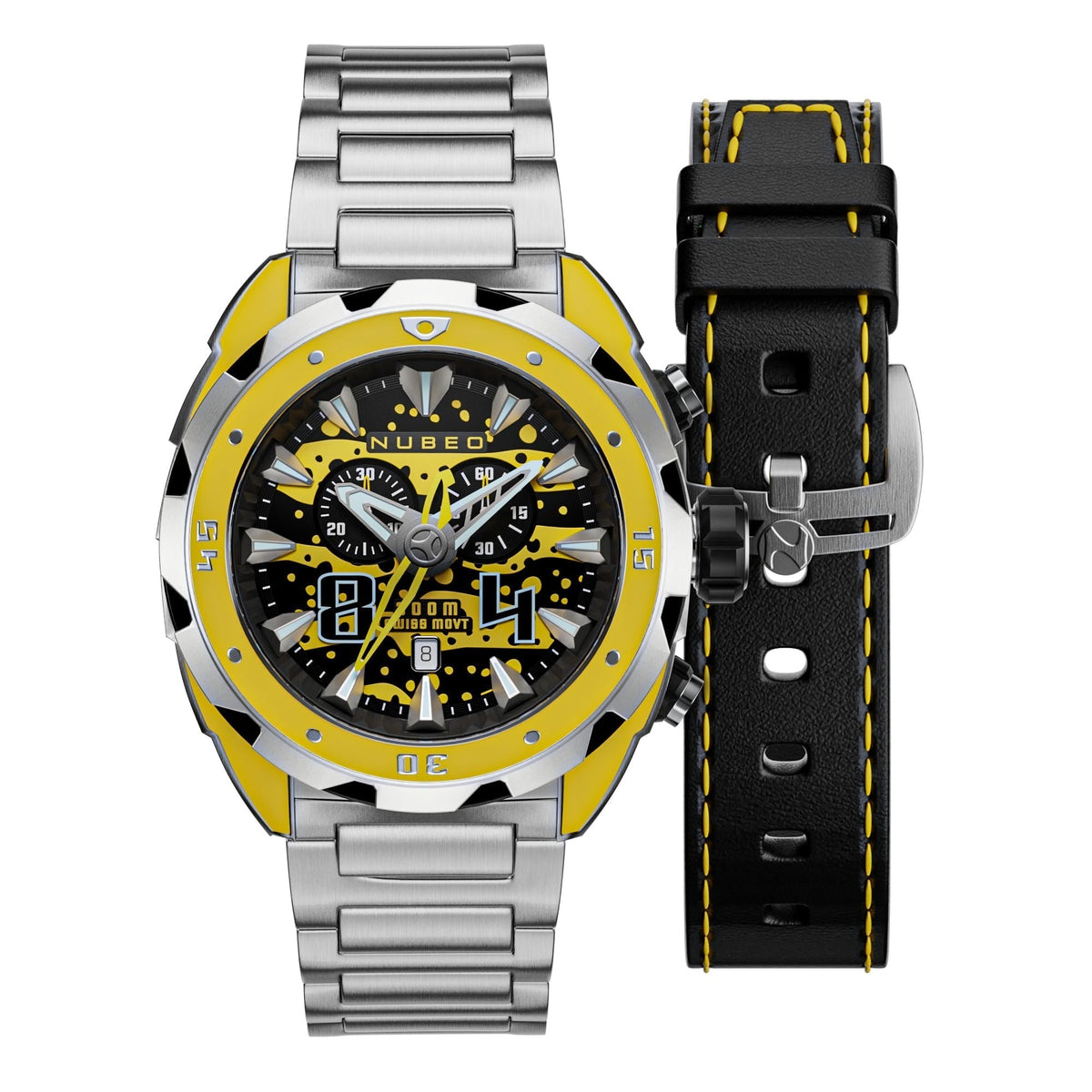 Nubeo Men NB-6057-22 Swell 49mm Quartz Limited Edition Watch
