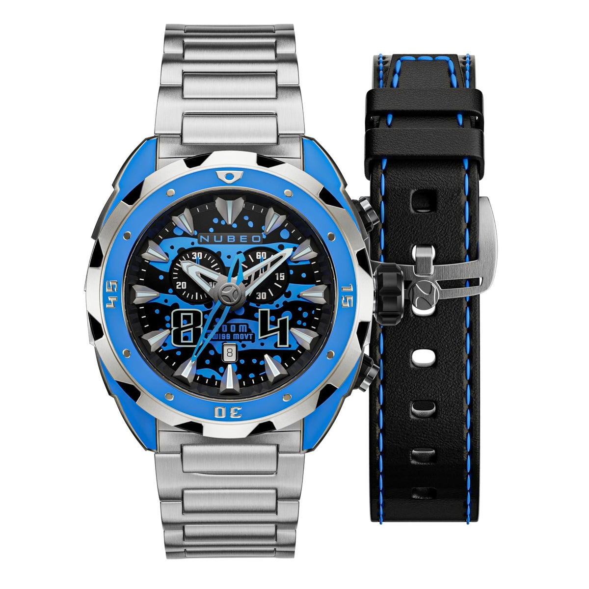 Nubeo Men NB-6057-33 Swell 49mm Quartz Limited Edition Watch