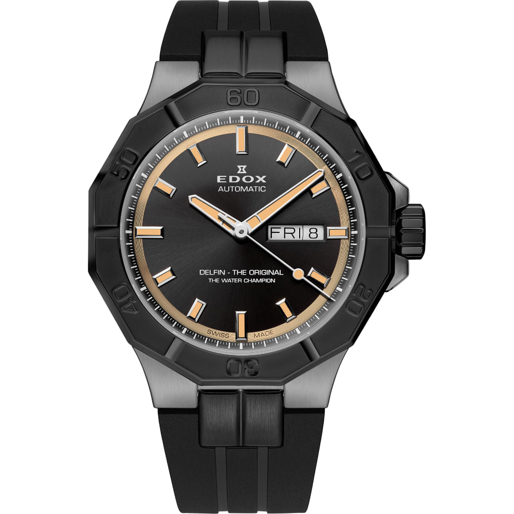 Edox Men 88008-37GNCA-GBEI Delfin The Original 43mm Automatic Watch