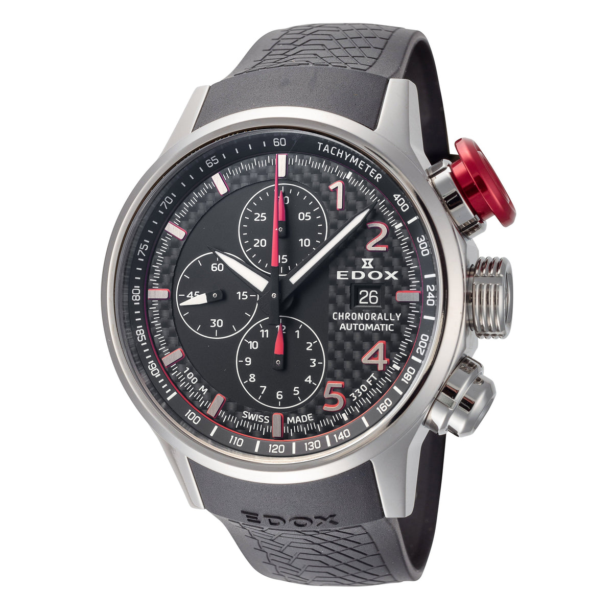 Edox Men 01129-TRCA-NCAR Chronorally 45mm Automatic Watch