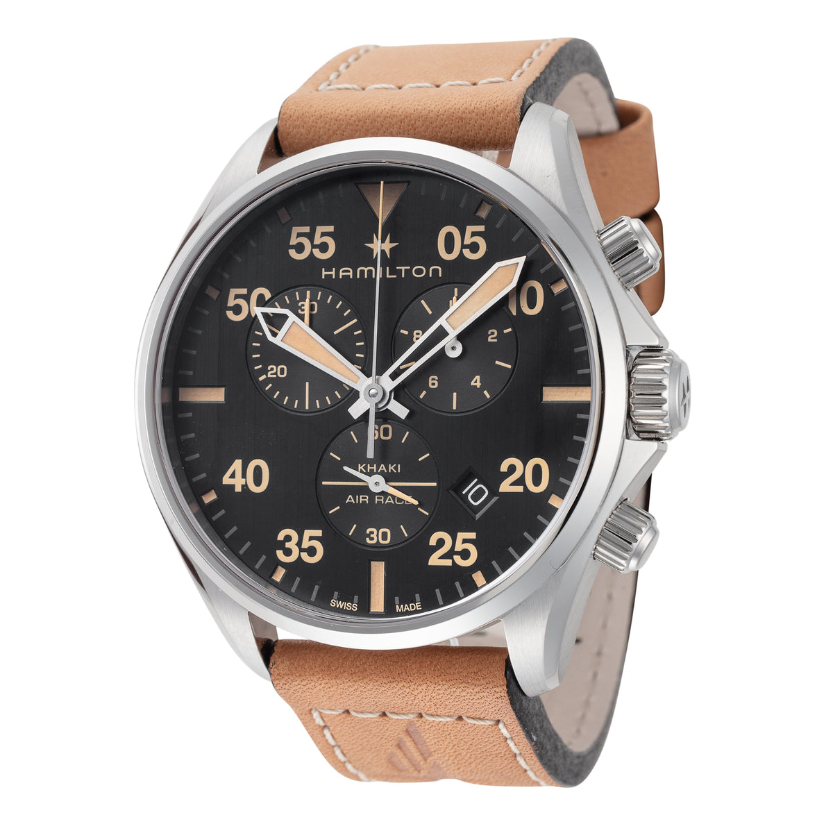 Hamilton Men's Khaki Aviation 44mm Quartz Chronograph Watch H76722531