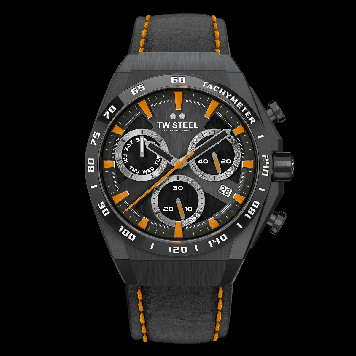 TW Steel Men's CEO Tech 44mm Quartz Chronograph Watch CE4070