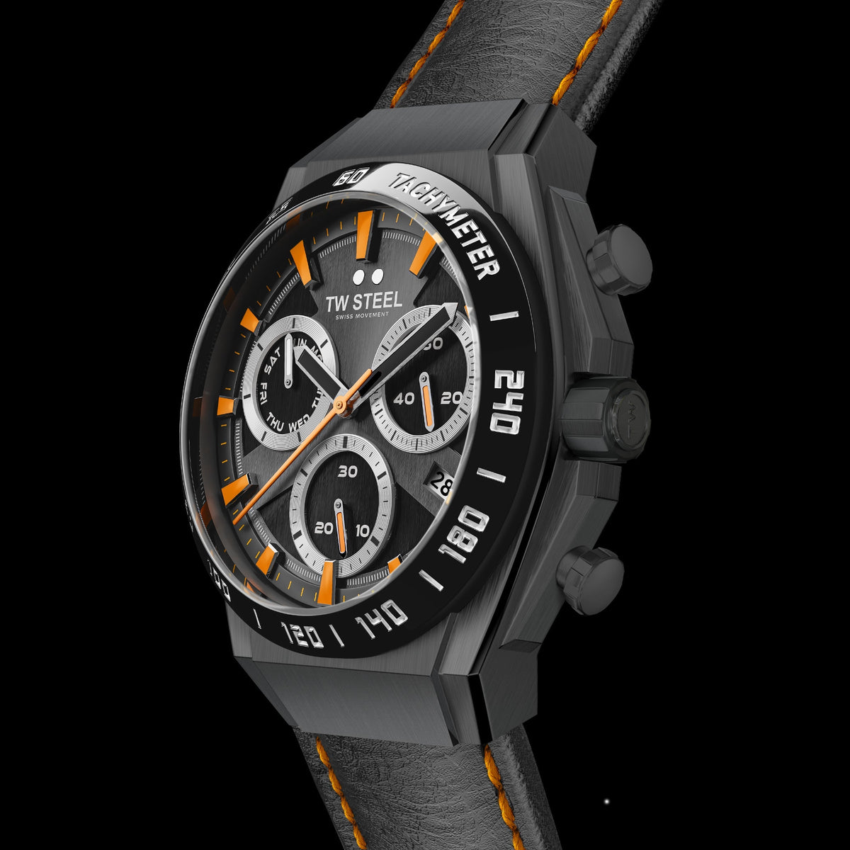 TW Steel Men's CEO Tech 44mm Quartz Chronograph Watch CE4070