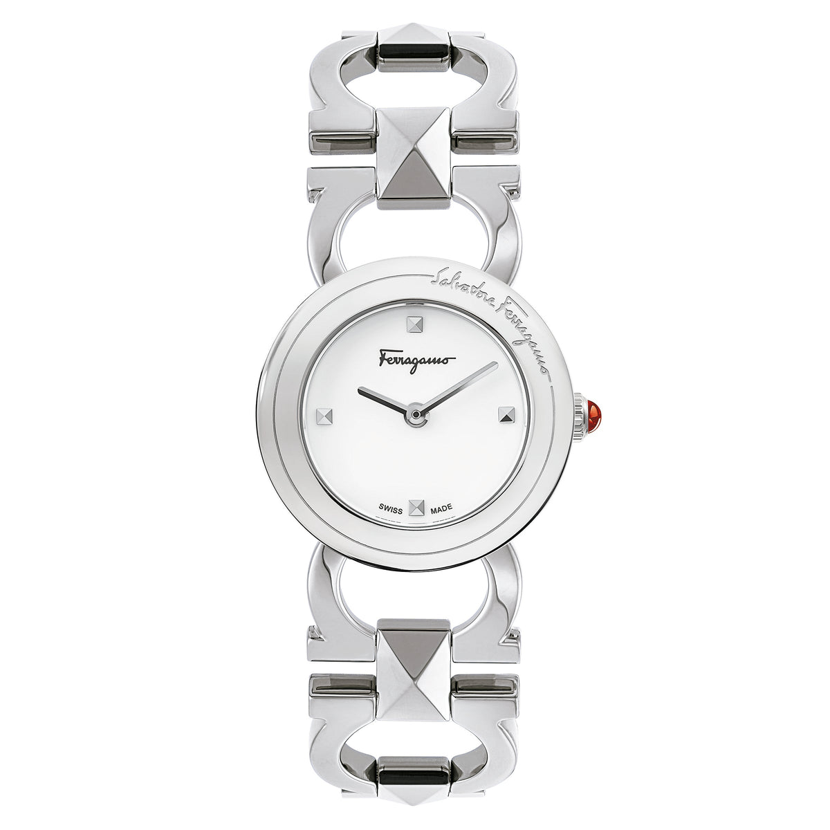 Ferragamo Women's Double Gancini 25mm Quartz Watch SFMI00122