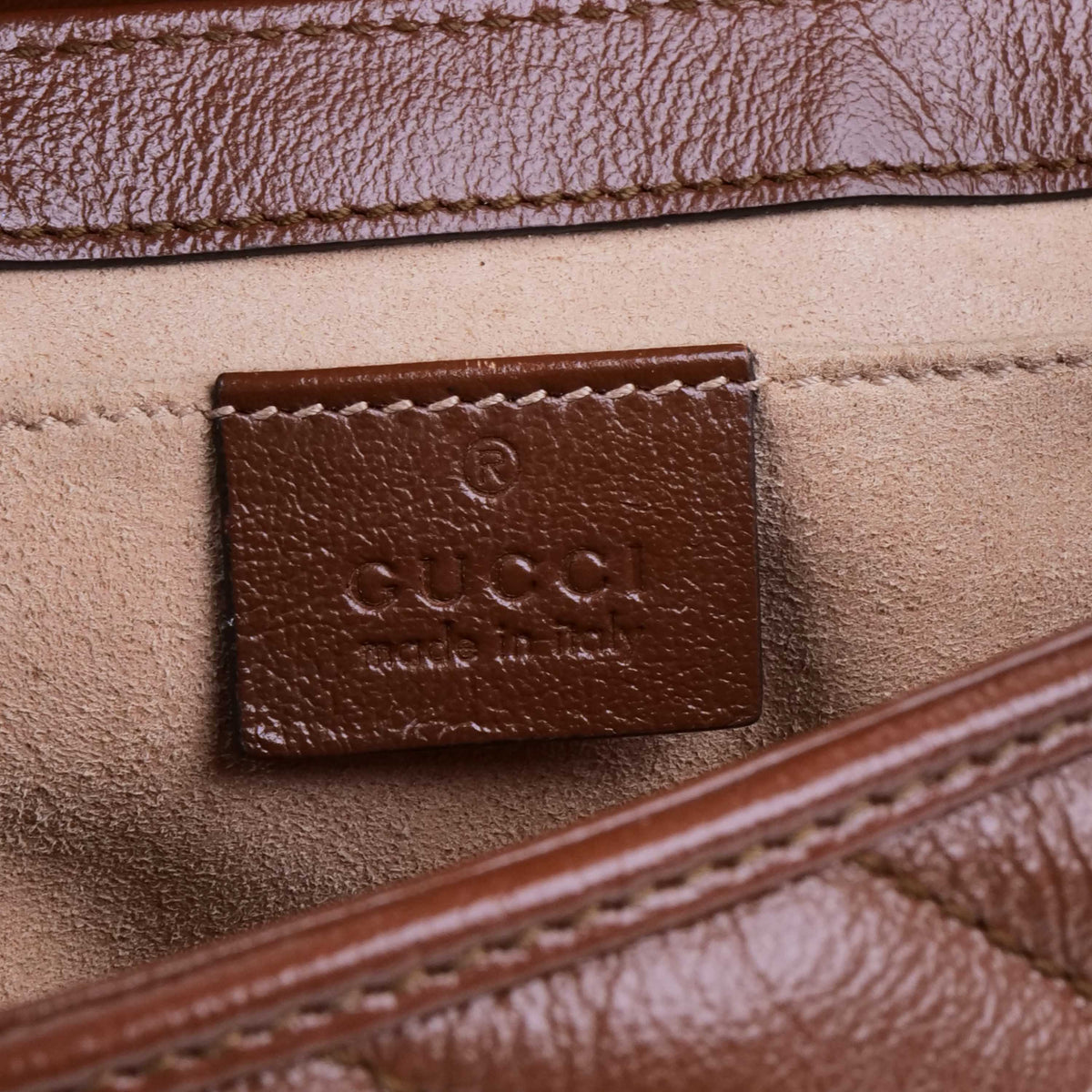 Gucci Mini Marmont Caramel Shoulder Bag.