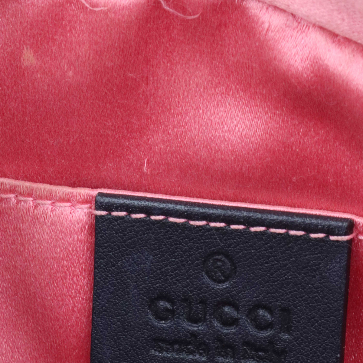 Gucci GG Marmont Small Matelasse Shoulder Bag Black Velvet GHW.