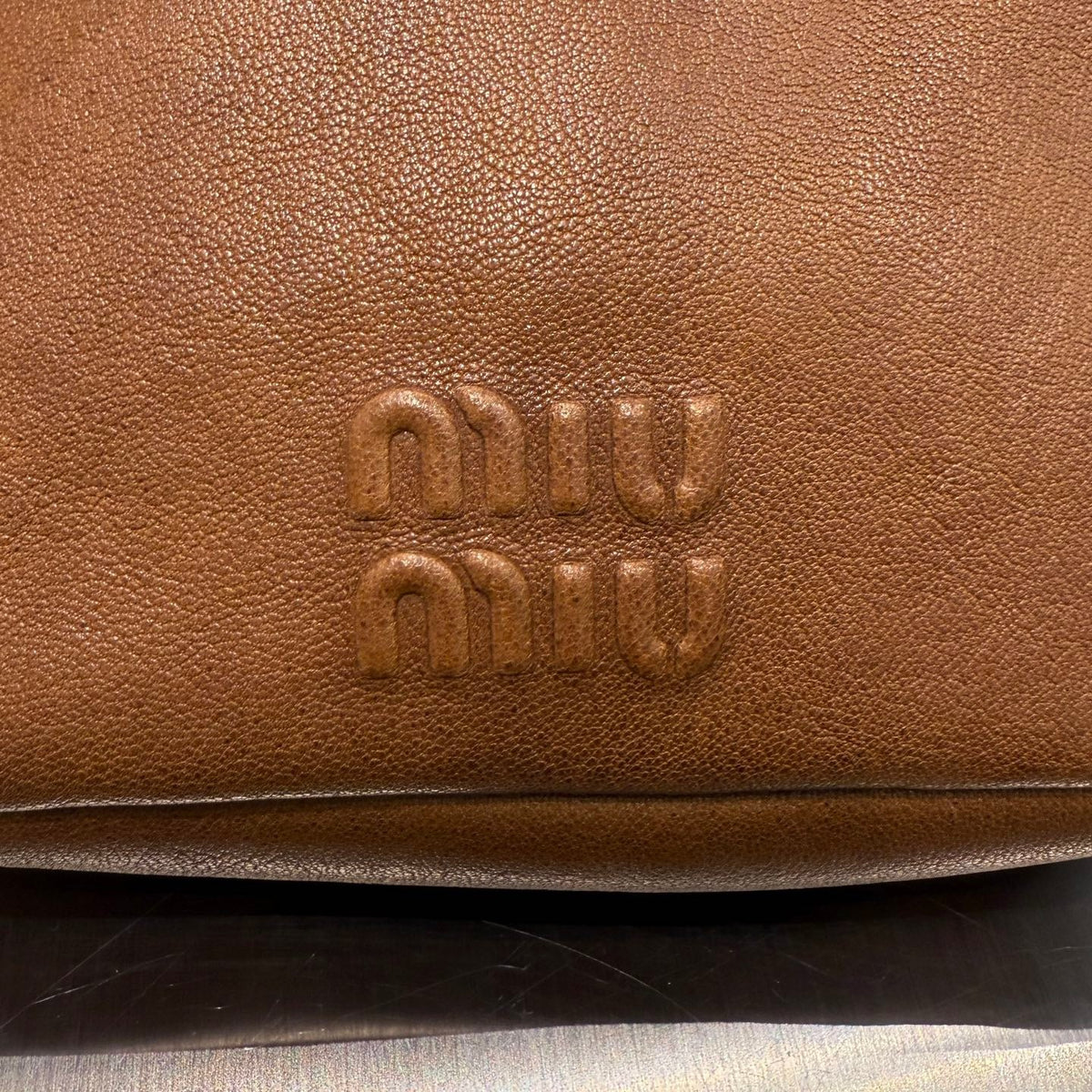 MIU M NAPPA LEATHER POUCH
