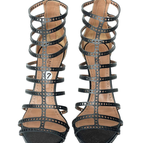 Alaia Gladiator Cage Shoes |US7|IT37|
