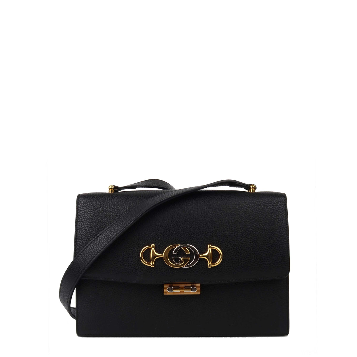 Gucci Zumi Black Shoulder Bag.