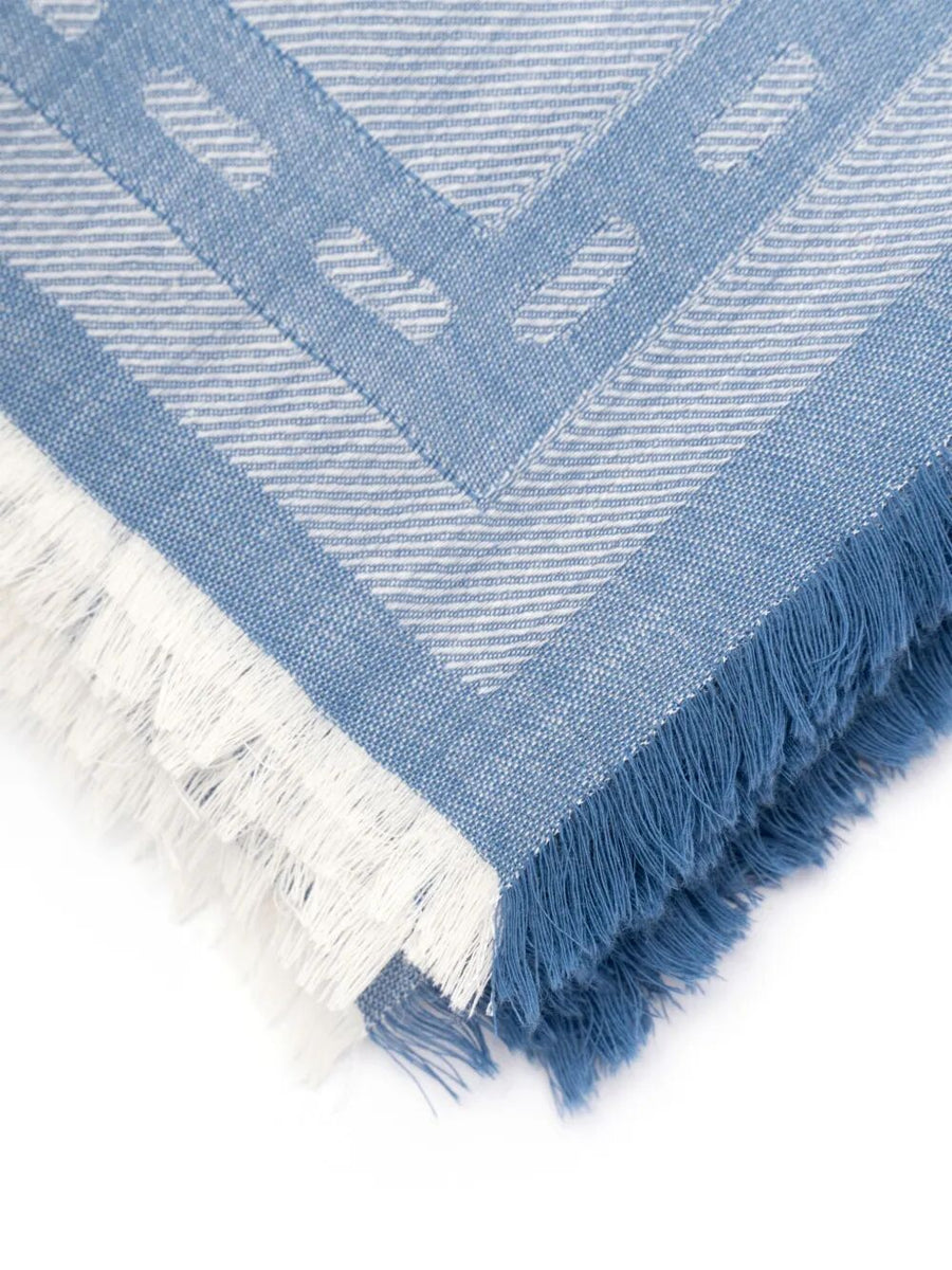 Fendi Women Ultra-Lightweight Wool Ff Shawl