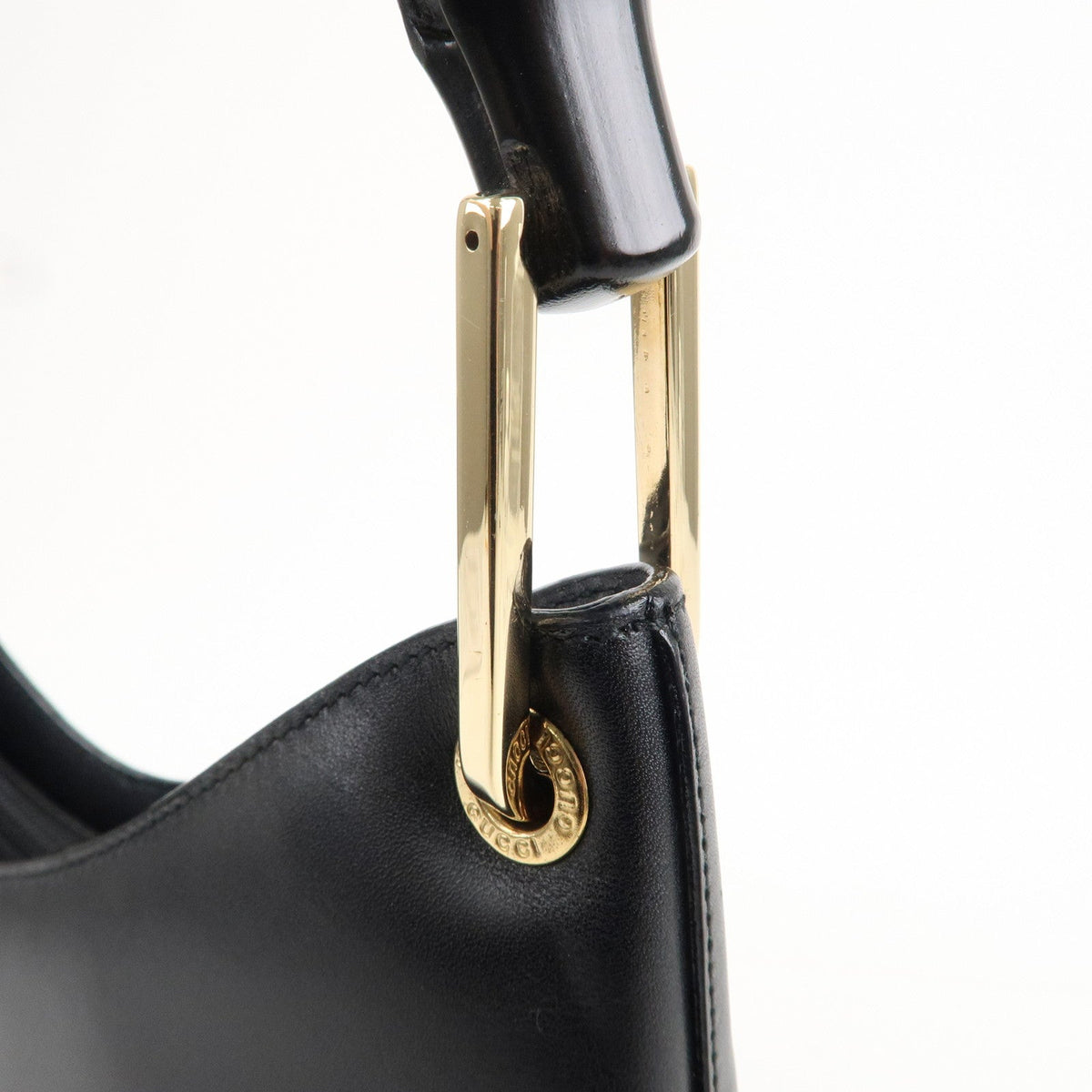 GUCCI Set of 2 Bamboo Leather Shoulder Bag 001.3006/001.1241.3007