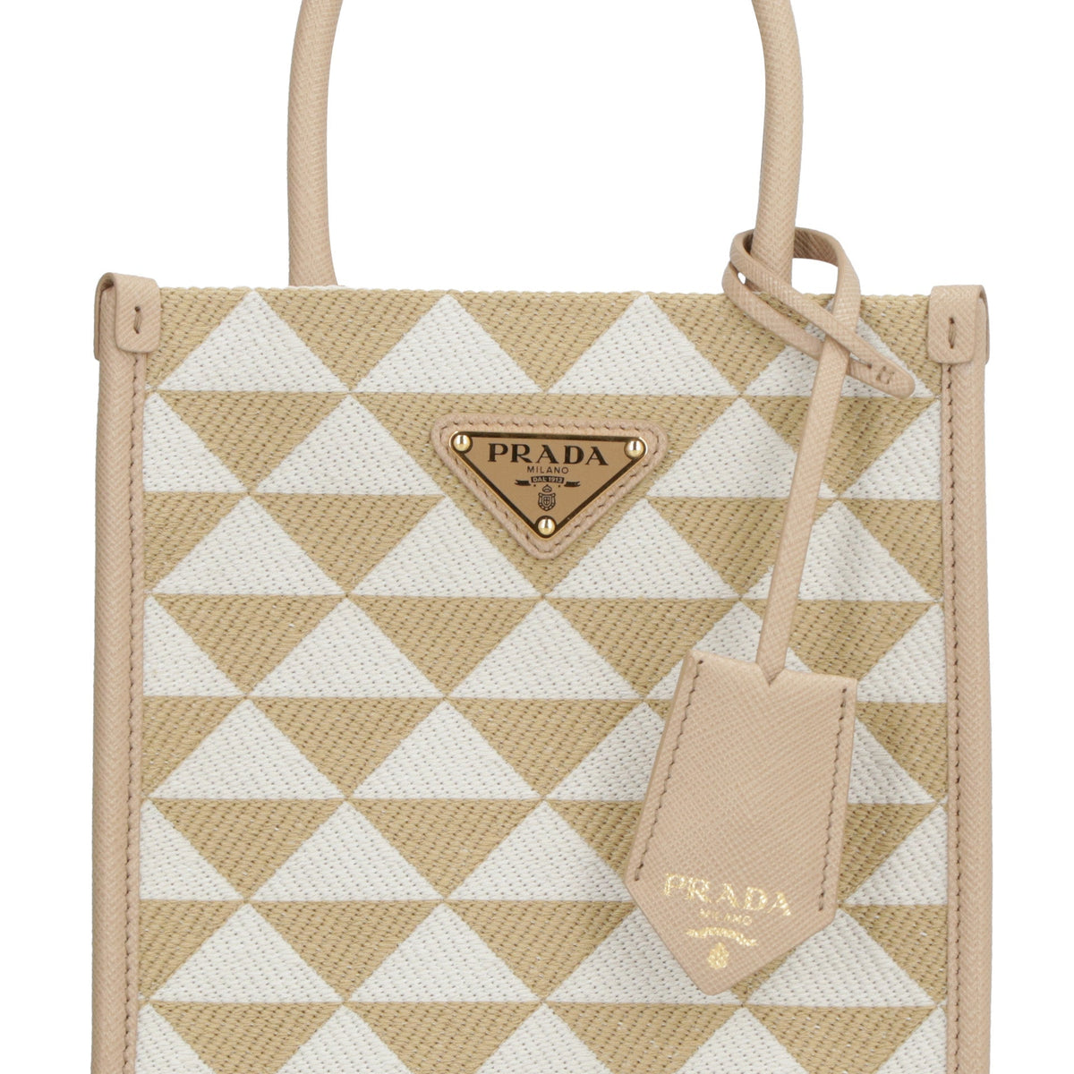 PRADA Embroidered Fabric Micro Handbag
