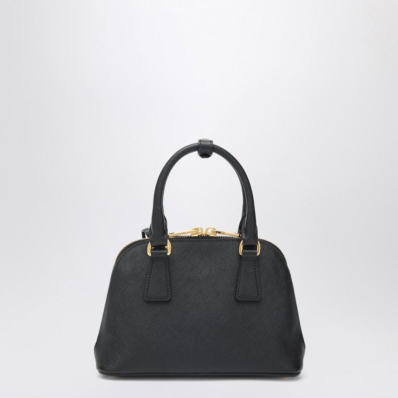 PRADA Saffiano Leather Handbag with Top Handles and Shoulder Strap