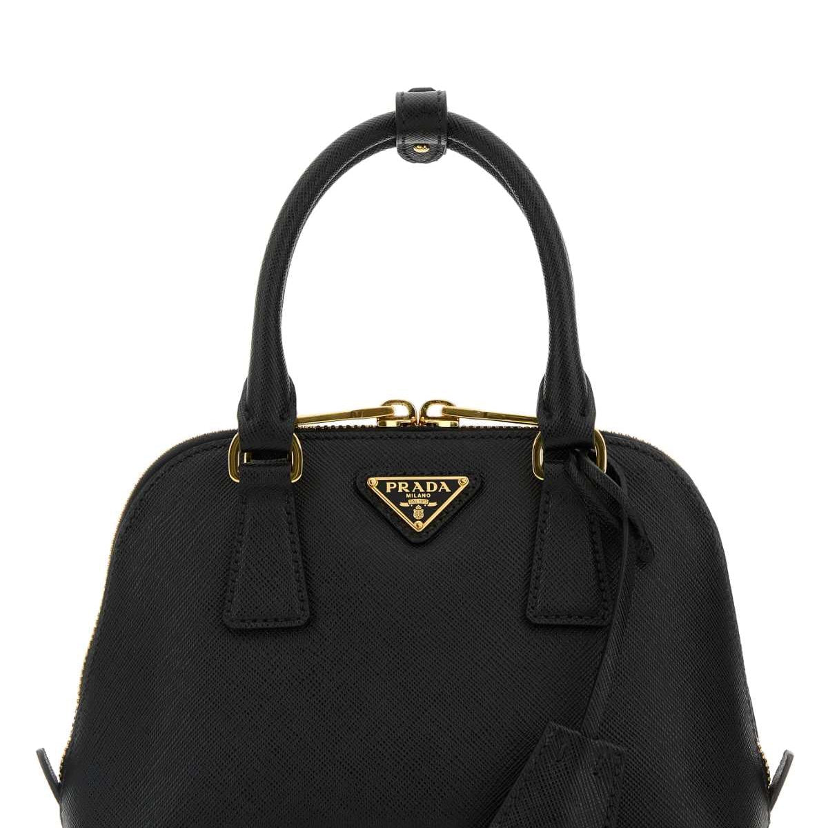 PRADA Mini Leather Handbag - 21CM x 14CM x 8.5CM