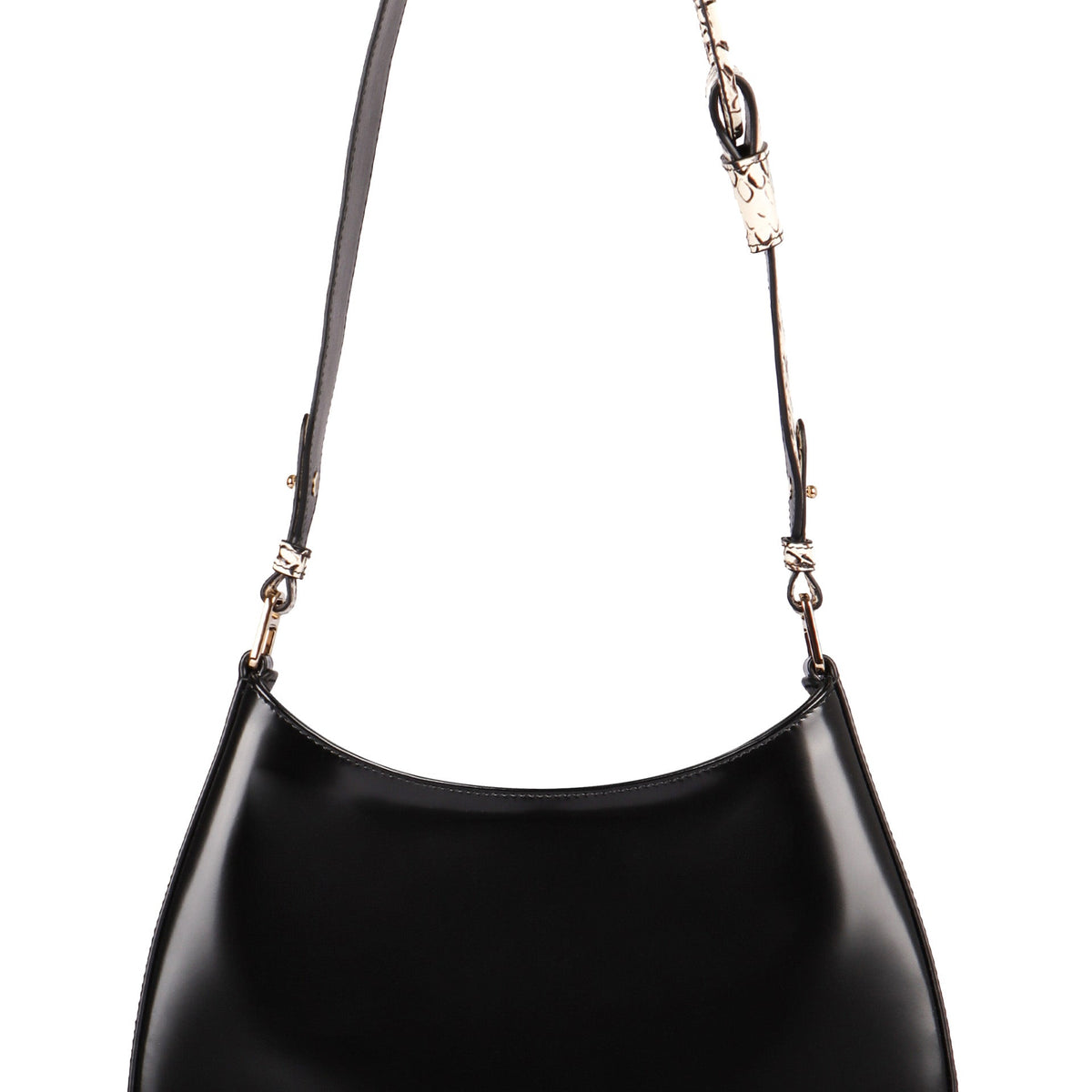 PRADA Mini Leather Cleo Shoulder Handbag