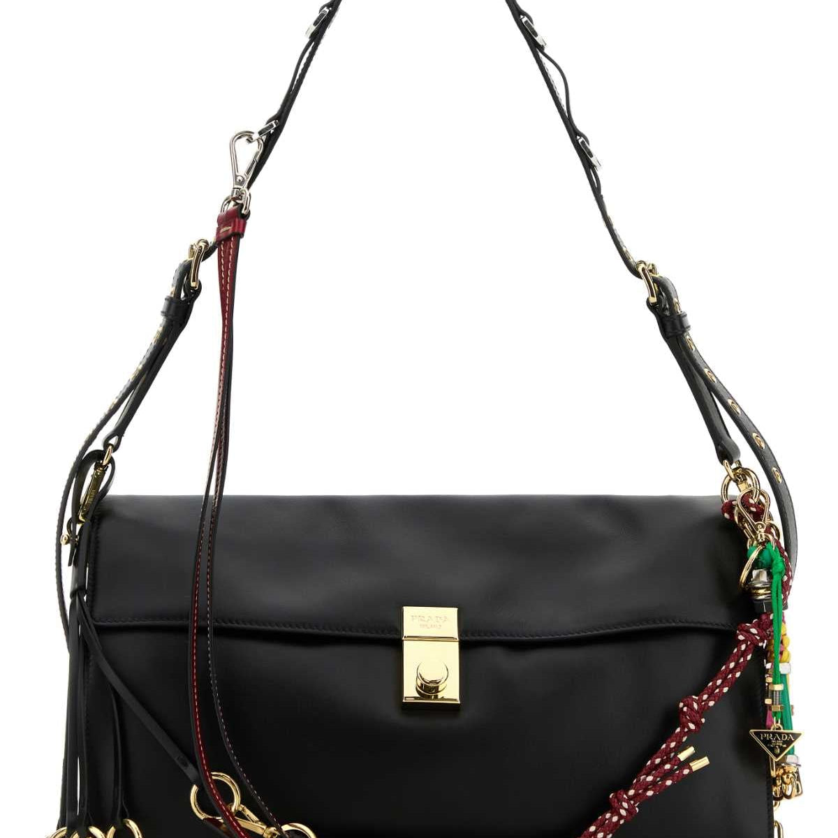PRADA Large Soft Sound Shoulder Handbag